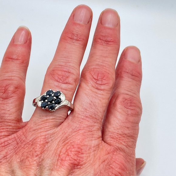 New In Box! Sterling & 1.4 CT Sapphire Ring! - Picture 4 of 5